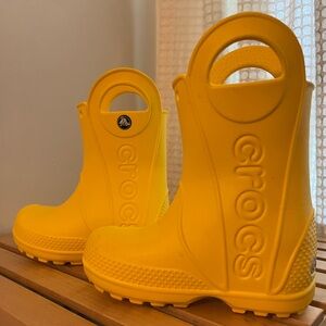 Crocs Toddler Yellow Rain Boots